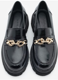 MARJIN Women Loafer Thick Sole Buckled Moccasin Casual Shoes Rizya  - Image 5