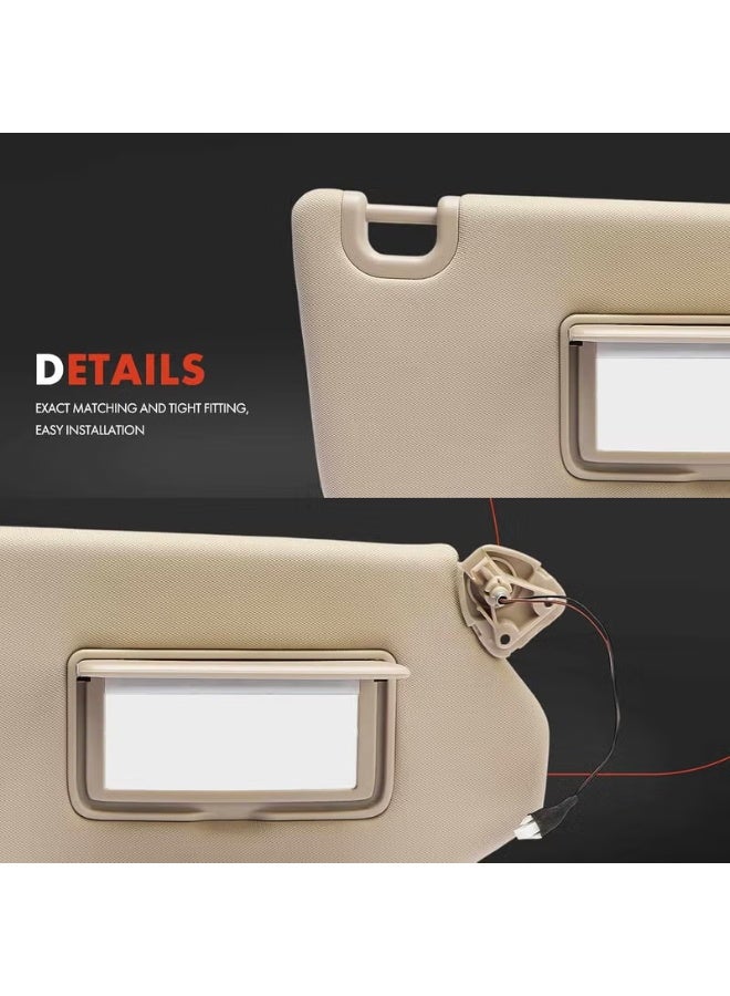 أ-بريميوم مجموعة واقيات الشمس البيج الفاخرة من A-Premium لسيارات إنفينيتي ونيسان - Image 2