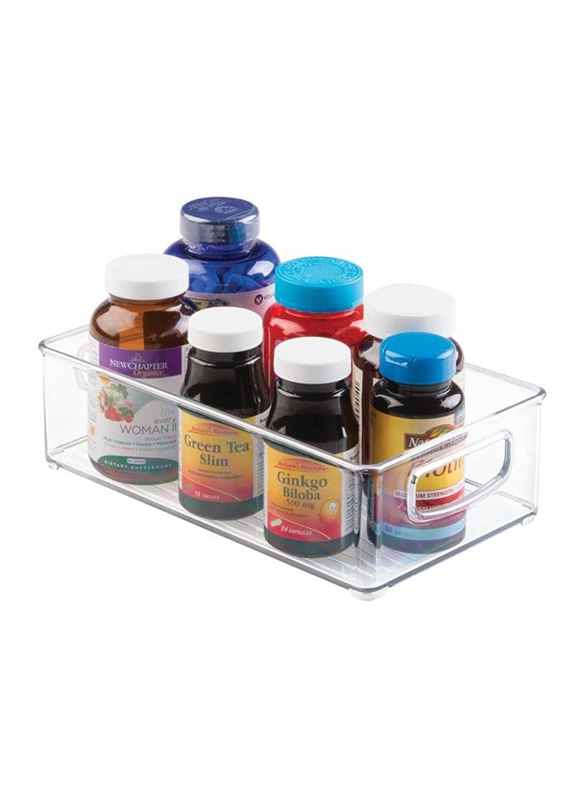 Stackable Acrylic Fridge Organizer Sturdy Pantry And Refrigerator Storage Containers Bins With Handles | Large | Pack Of 02 | For Bathroom, Kitchen Cabinet, Pantry, Home Organization - Image 3