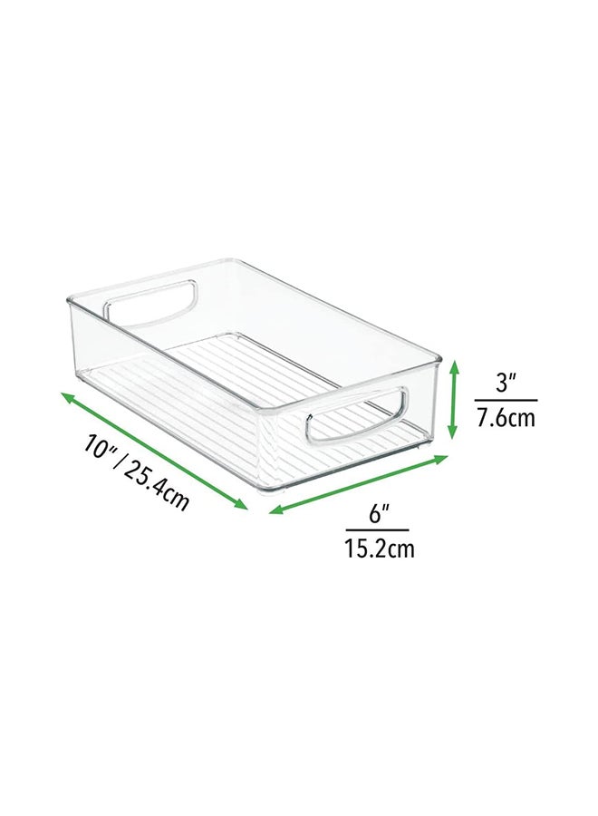 Stackable Acrylic Fridge Organizer Sturdy Pantry And Refrigerator Storage Containers Bins With Handles | Large | Pack Of 02 | For Bathroom, Kitchen Cabinet, Pantry, Home Organization - Image 4