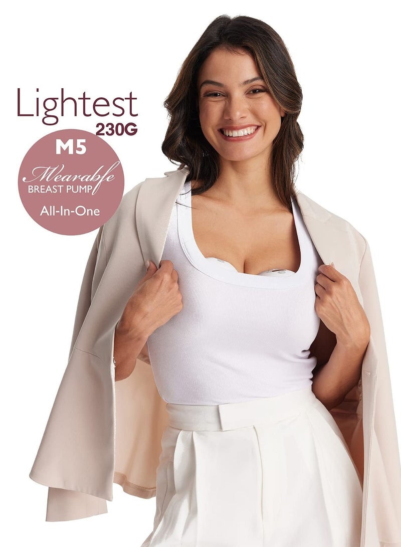Momcozy M5 Single Breast Pump Electric, Hands Free, Wearable Breast Pump of Baby Mouth, 3 Modes and 9 Levels - Image 2