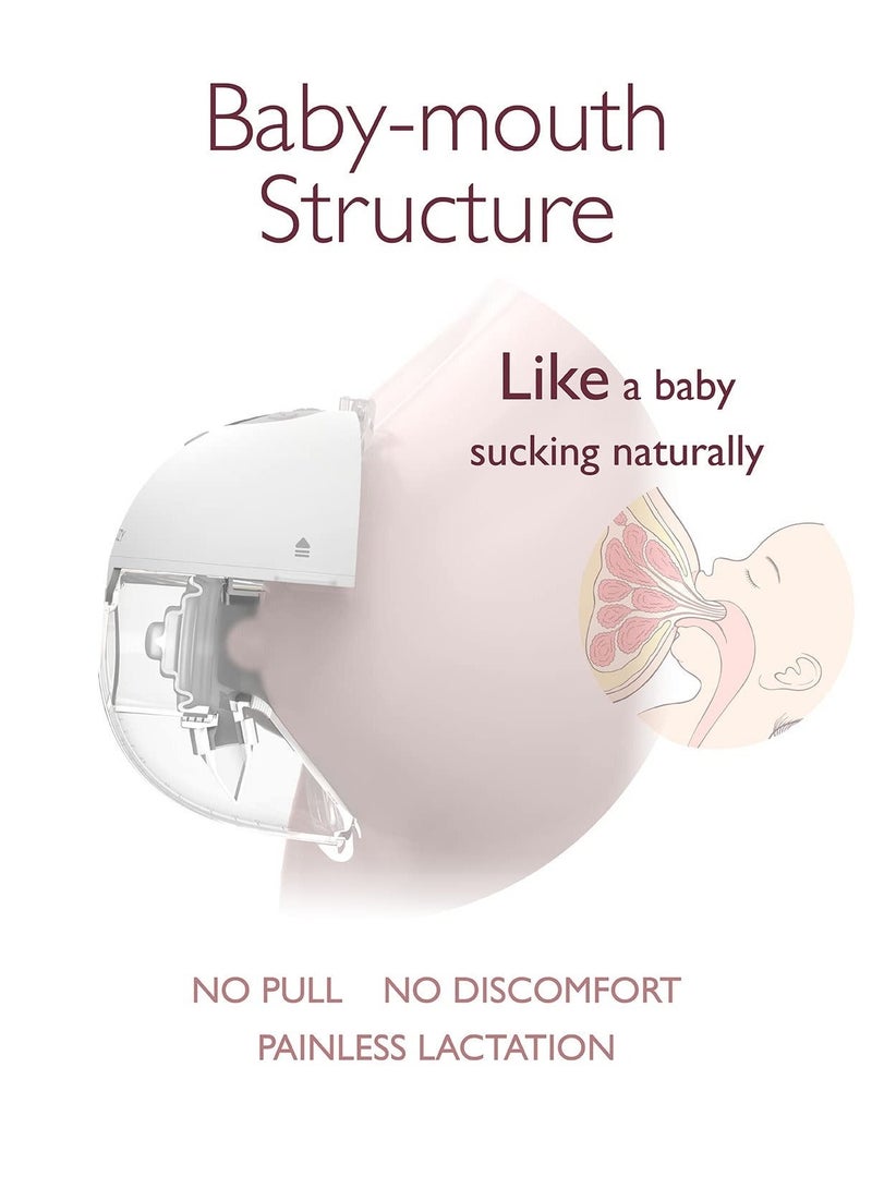 Momcozy M5 Single Breast Pump Electric, Hands Free, Wearable Breast Pump of Baby Mouth, 3 Modes and 9 Levels - Image 3