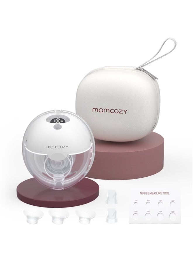 Momcozy M5 Single Breast Pump Electric, Hands Free, Wearable Breast Pump of Baby Mouth, 3 Modes and 9 Levels - Image 1