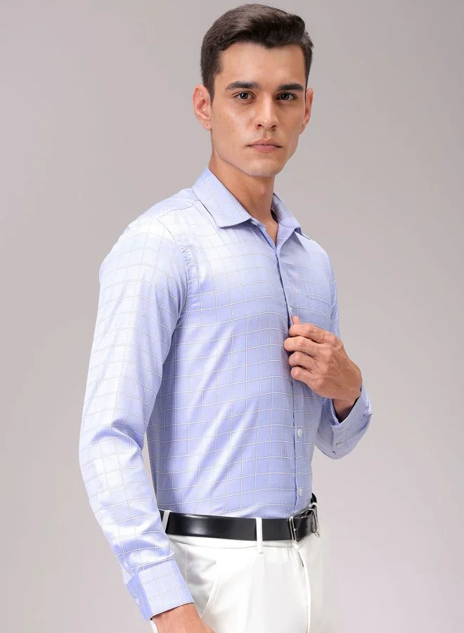 شركة المرآب الهندية Men Slim Fit Striped Full Sleeves Cutaway Collar Formal Shirt