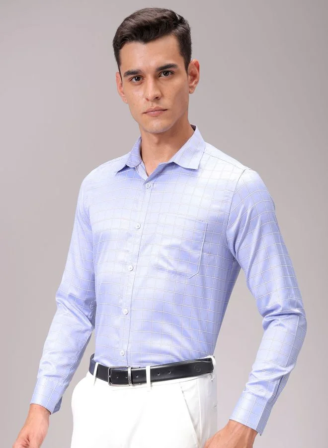 شركة المرآب الهندية Men Slim Fit Striped Full Sleeves Cutaway Collar Formal Shirt