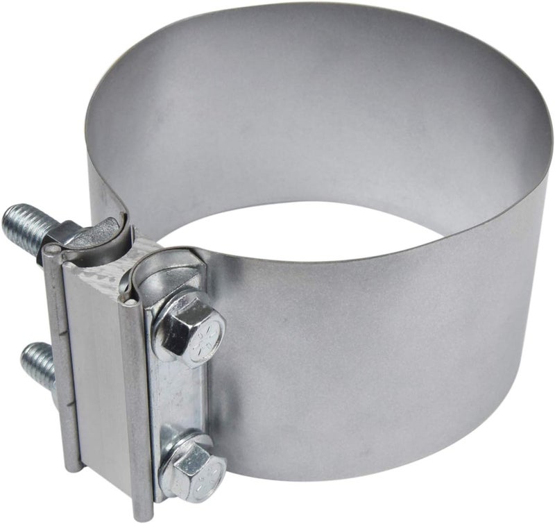 ROADFORMER 4" Butt Joint Exhaust Clamp - Aluminized Steel for 4 inch OD exhaust pipes, muffler ends and exhaust system connection with leakage free (2 Pack) - Image 4