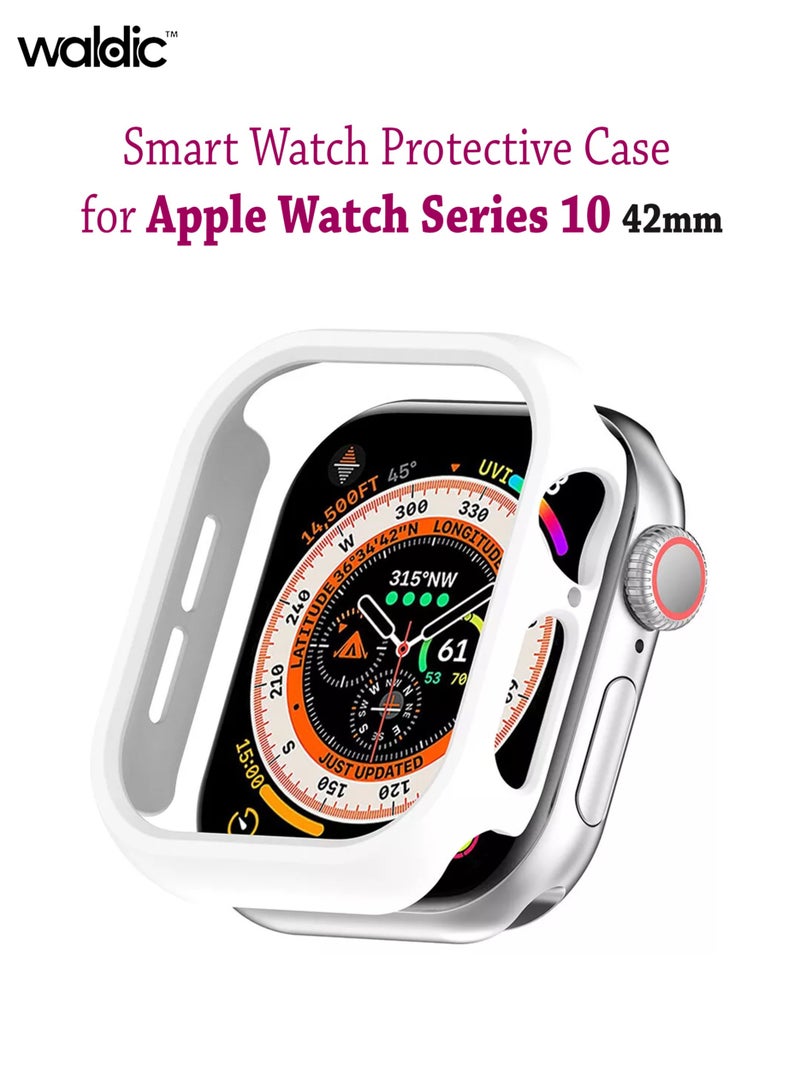 Waldic Apple Watch Series 10 42mm Protective Watch Case Cover for Watch Series 10  42mm - White  - Image 1
