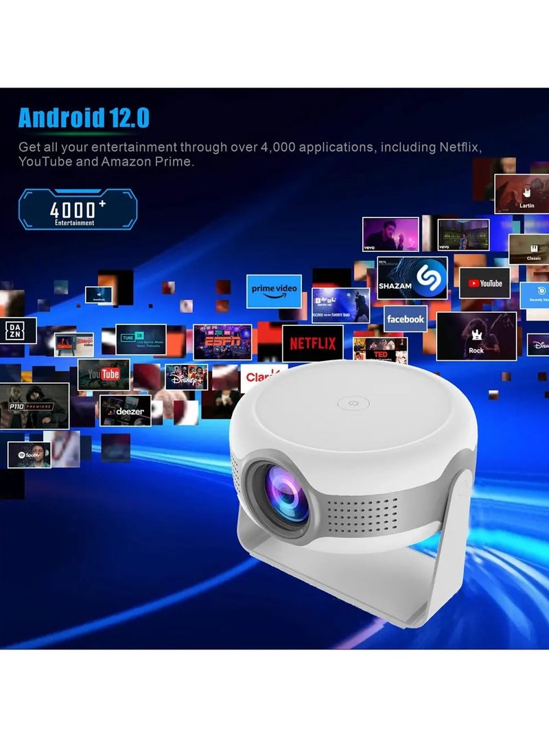 Tripsky - T269pro Android 12.0 Projector Smart Portable HD Mini 4K Proyector 1080P Auto Correction Home Theater Projecter - Image 1