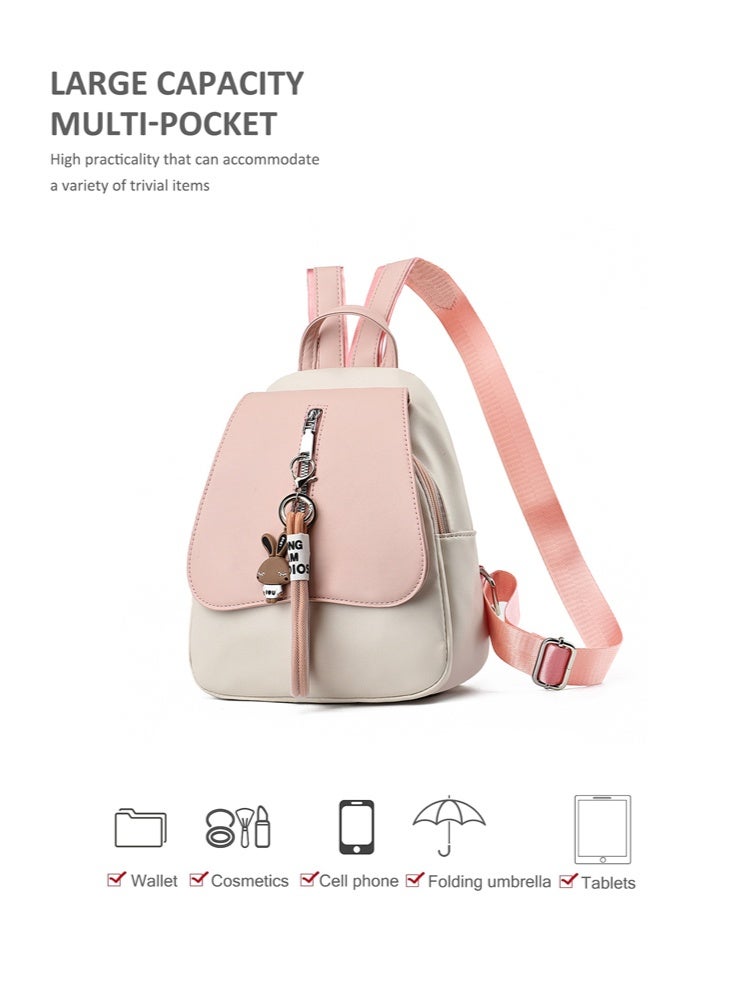 SHABILI Girls' Fashion Backpack, Women's  Contrast Color Schoolbag Back Bag College Bag, PU Leather Campus Style Tourist Bag Carry Bag for Youth, Teenager, Children, Kids, and Ladies - Image 5