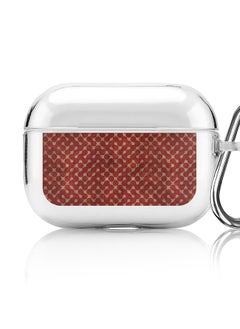 Classic Clear printed Case for Apple AirPods Pro 2nd Generation Thin Transparent Cover [Designed for Apple AirPods Pro 2nd Generation] - Connect the dots (Red) Print