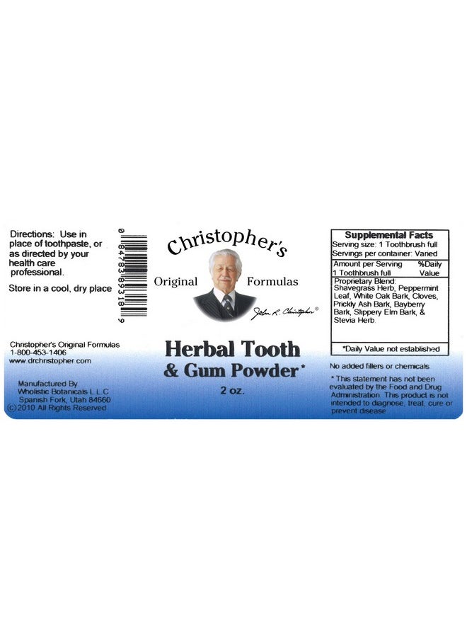Christopher's Original Formulas Herbal Tooth And Gum Powder  - Image 2