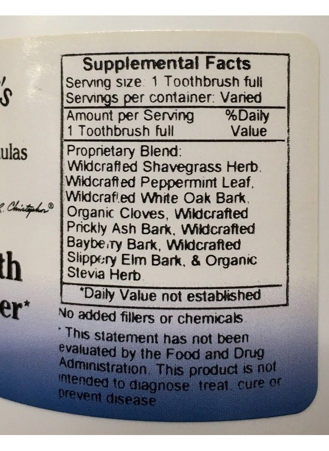Christopher's Original Formulas Herbal Tooth And Gum Powder  - Image 1