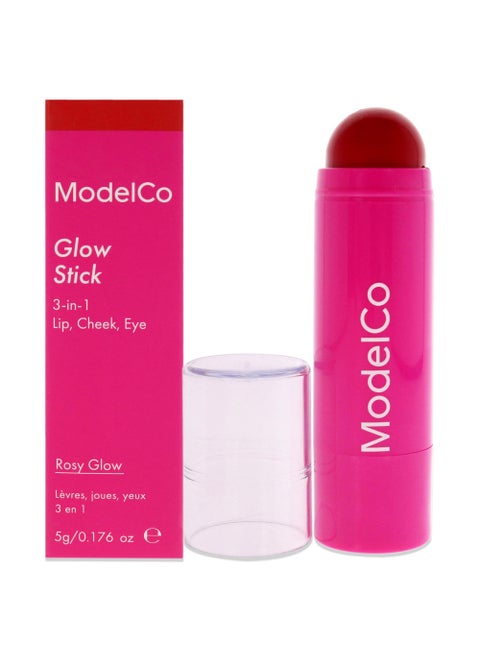 MODELCO - Glow Stick - Rosy Glow - Luminous & Radiant Cream Highlighting Crayon - Long-Wearing Formula for the Face, Lips, & Eyes - 0.1 oz.