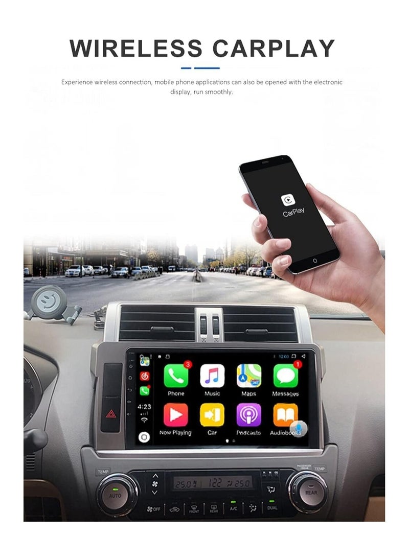 SHEZA STAR - Android Screen For Toyota Land Cruiser Prado 2014 To 2017 2GB RAM 32GB Memory Support Apple Carplay Android Auto Full HD Touch Screen 10 Inch built In Bluetooth USB Radio WiFi Play Store Backup Camera - Image 1