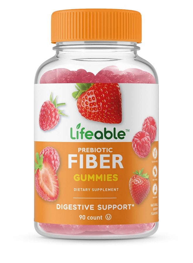 Lifeable Prebiotic Fiber Supplement Gummies 5G Great Tasting Natural Flavored Gummy Gluten Free Vegetarian Gmo Free Chewable 90 Gummies 45 Doses - Image 1