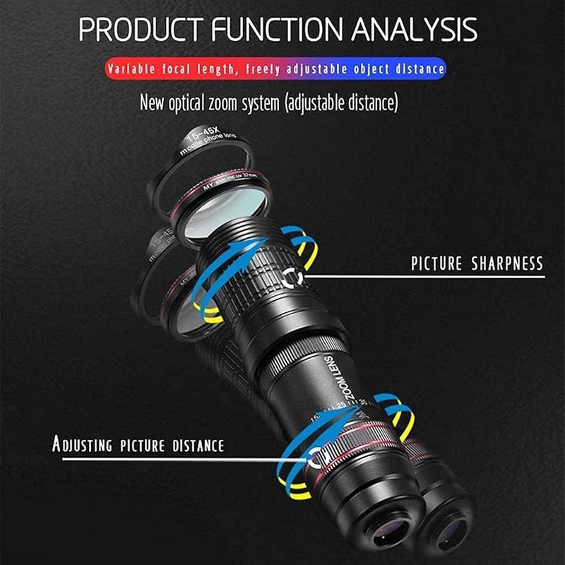 HD Monocular Telescope 12x50 Zoom Waterproof with Tripod for Bird Watching Camping - Image 3