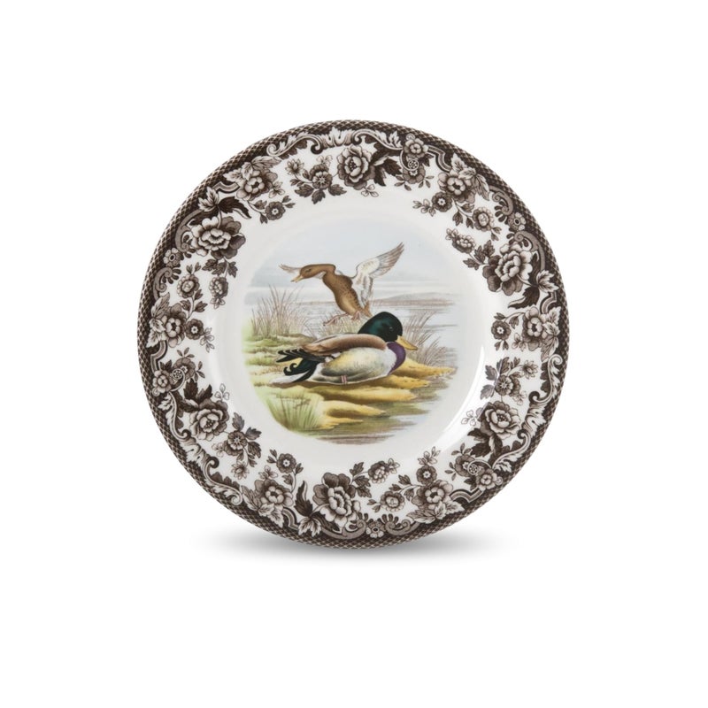 Spode Woodland Mallard Wildlife 10.5" Dinner Plate - Fine Earthenware, Dishwasher & Microwave Safe, Warm Oven to 225Â°F, Rustic Holiday Dining & Collectible Serving Plate - Made in England - Image 1