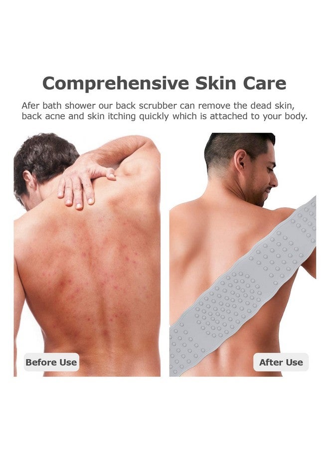 Shopfleet Bath Brush Bathing Belt Body Wash Brush Back Scrubber Body Washer For Dead Skin Removal For Men Women Kids Unisex (Multicolor) - Image 4