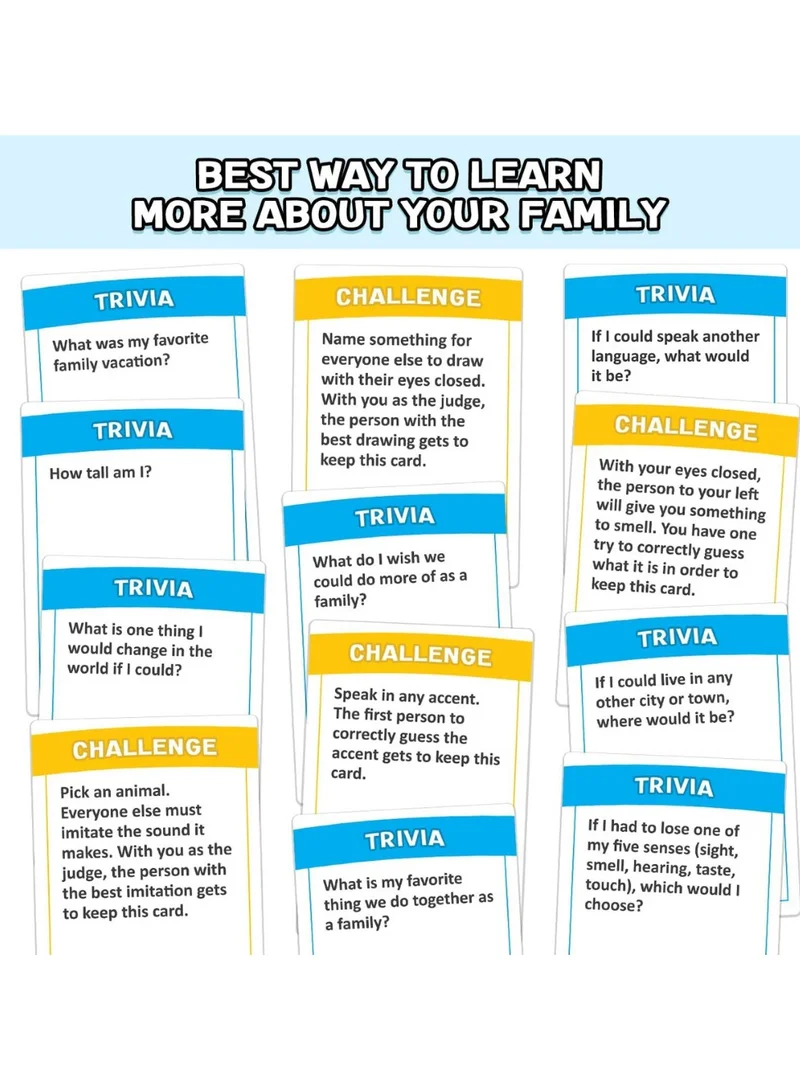 Quesera  DO YOU REALLY KNOW YOUR FAMILY? A Fun Family Game Filled with Conversation Starters and Challenges - Great for Kids, Teens and Adults  | Best Price UAE