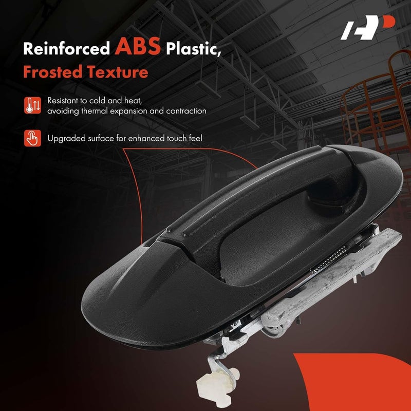 A-Premium Rear Left Driver Side Exterior Door Handle for Ford Expedition 2003-2017, Textured Black - Image 3