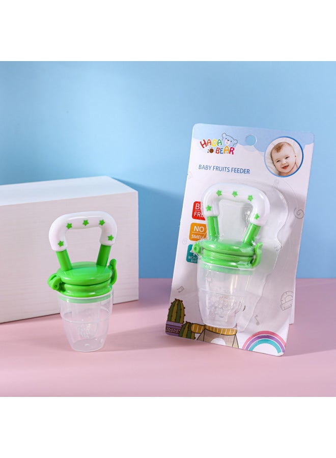 Baby Bite Fruit And Vegetable Music English Children's Food Supplement Pacifier Baby Fruit Food Supplement Bag