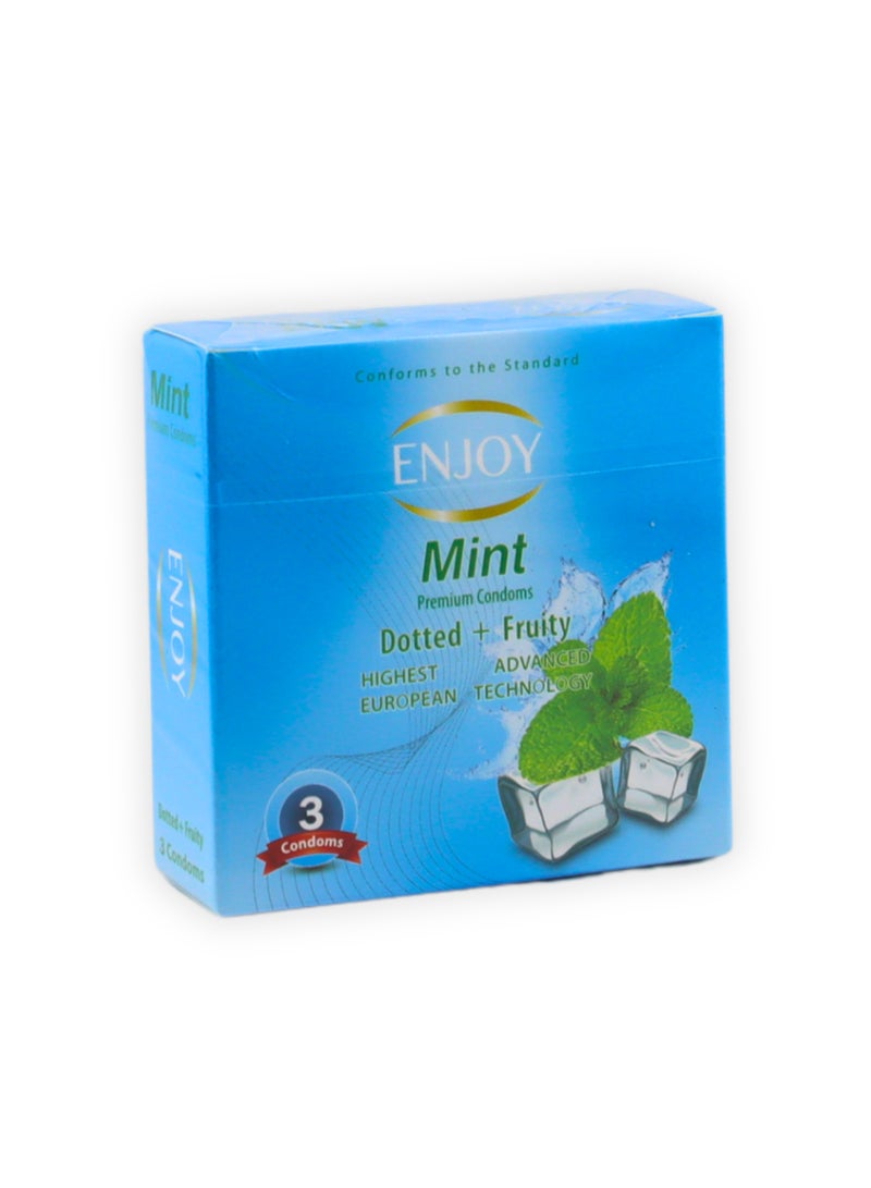 Enjoyee Enjoy Mint Premium Condoms 3Pcs  - Image 3