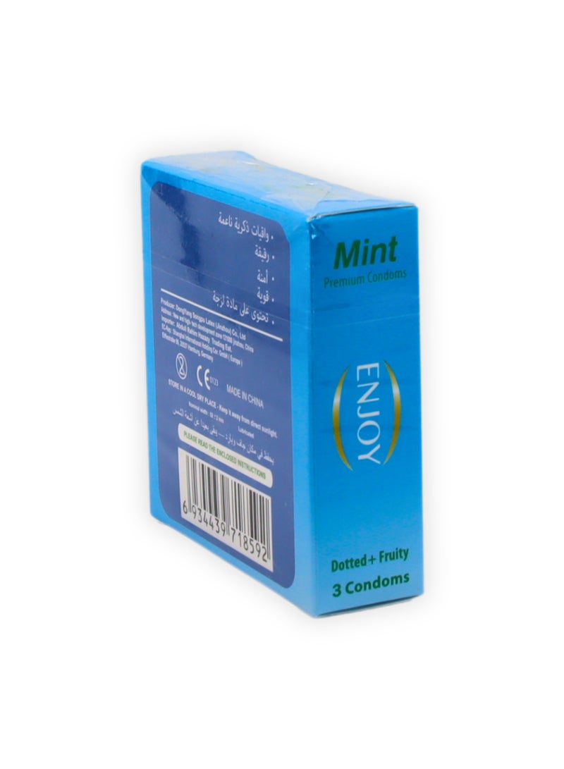 Enjoyee Enjoy Mint Premium Condoms 3Pcs  - Image 4