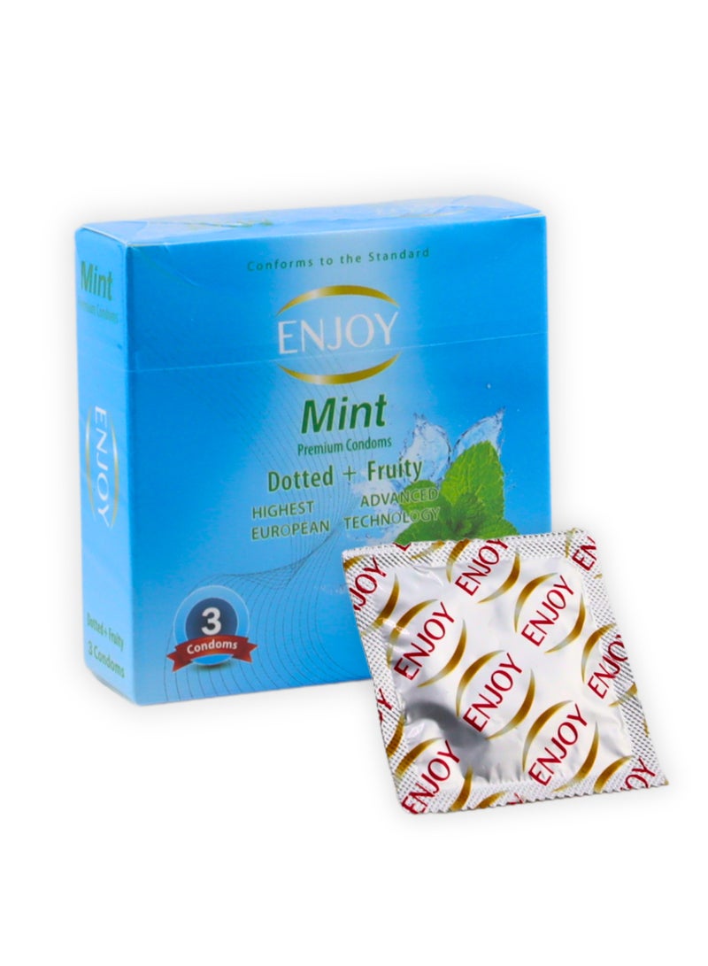 Enjoyee Enjoy Mint Premium Condoms 3Pcs  - Image 5
