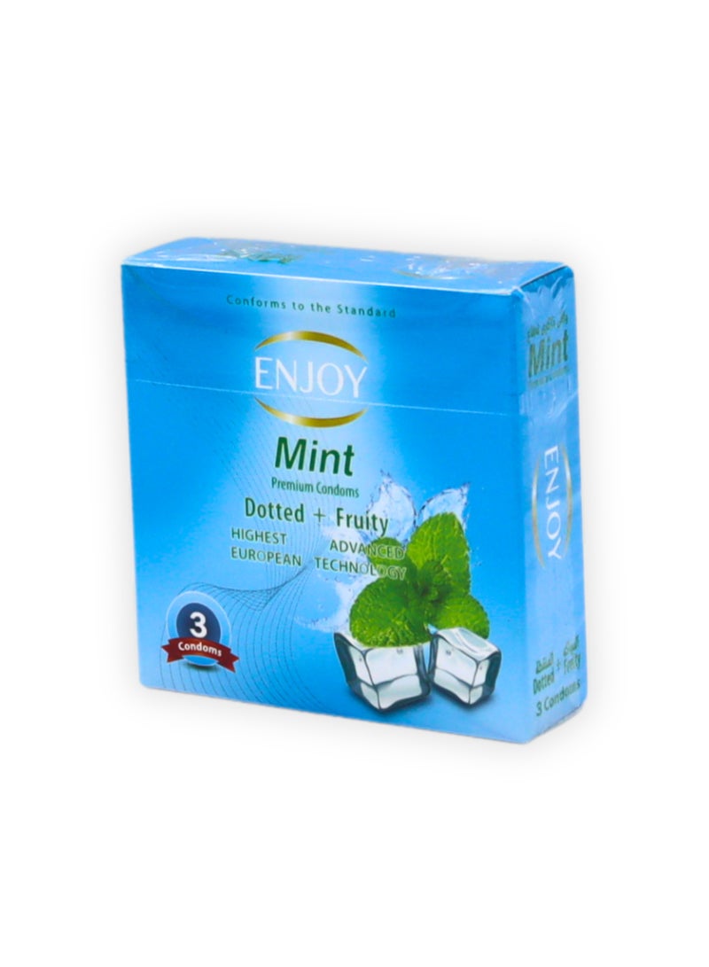 Enjoyee Enjoy Mint Premium Condoms 3Pcs  - Image 1