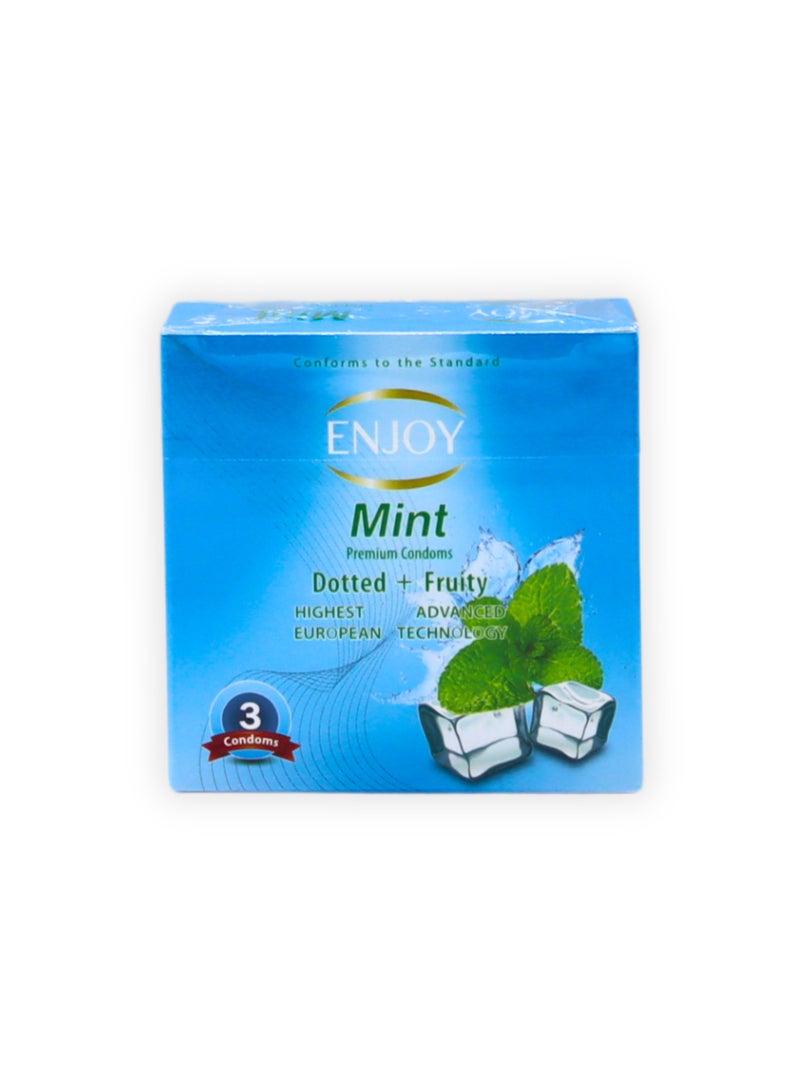 Enjoyee Enjoy Mint Premium Condoms 3Pcs  - Image 2