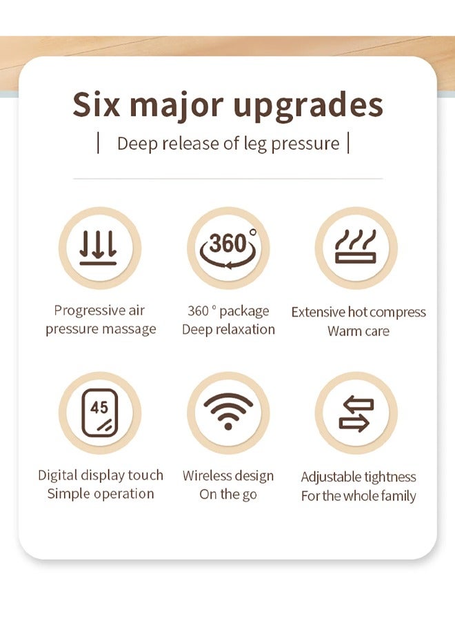 NKX Wireless Electric Air Pressure Leg Stretcher and Hot Hot Compress Air Cooler Relaxation - Image 3