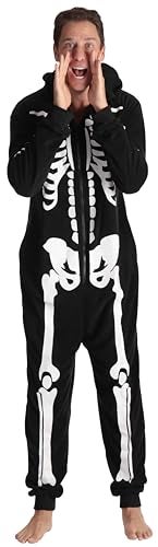 Followme #followme M6259-NEW-S Skeleton Adult Onesie Costume - Image 3