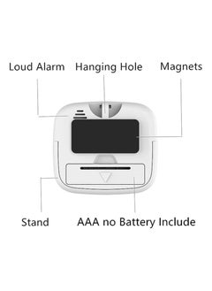 Generic Kitchen Timer Large Lcd Display Screen,Digital Kitchen Timers For Cooking, Magnetic Stopwatch Timer With Loud Alarm Countdown Clock (White)  - Image 3