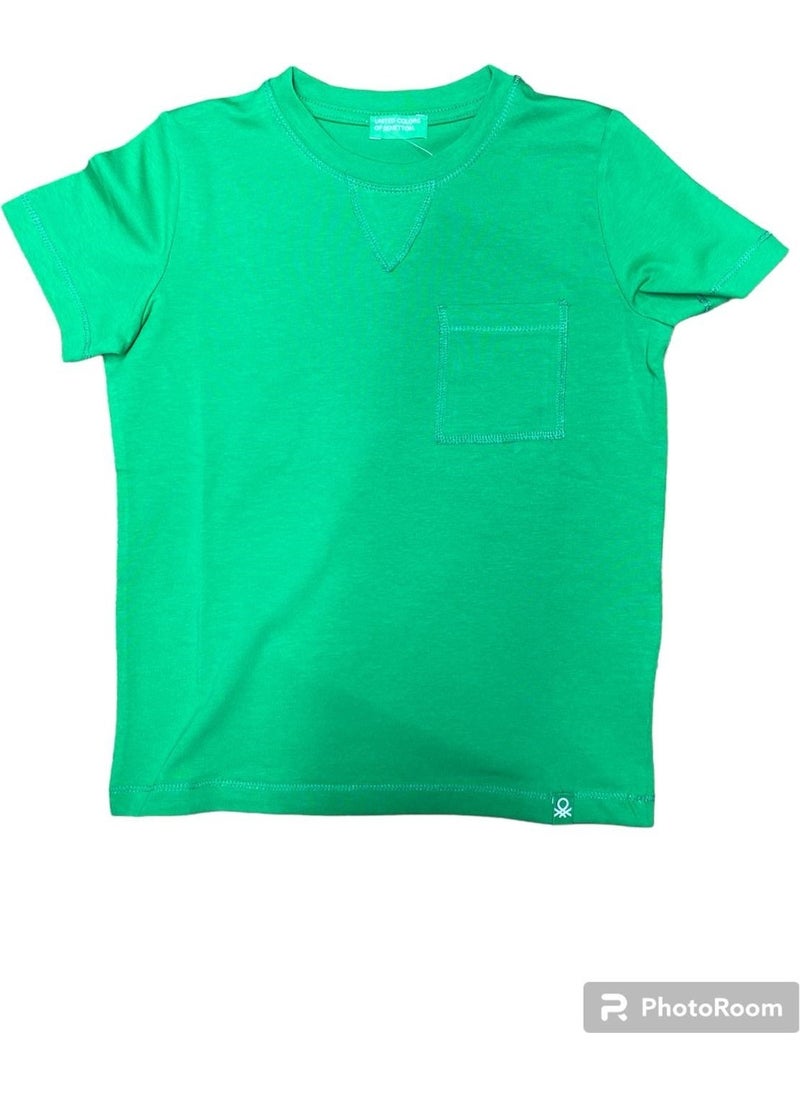 Benetton Boy's T-Shirt BNT-B21405-007  - Image 1