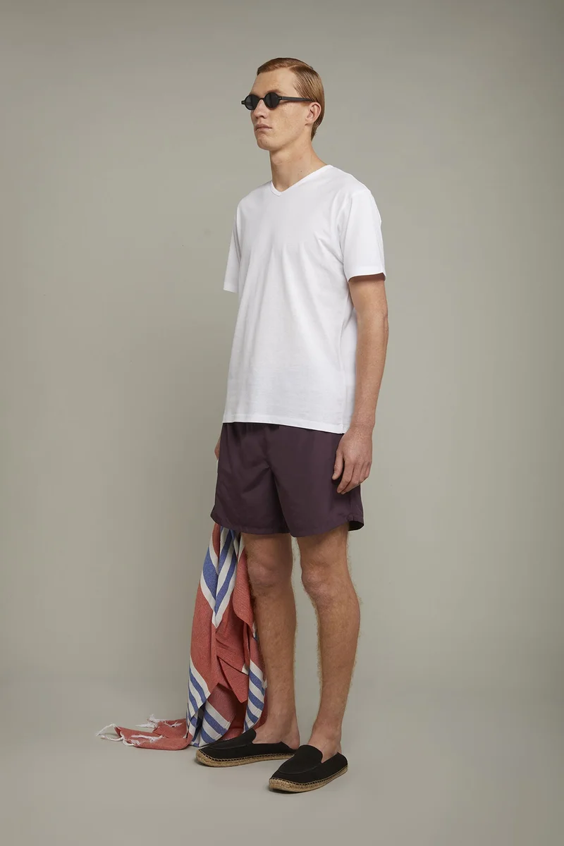 Doppelganger Red Men's swimwear solid color - Bordeaux for Men | Best Price UAE