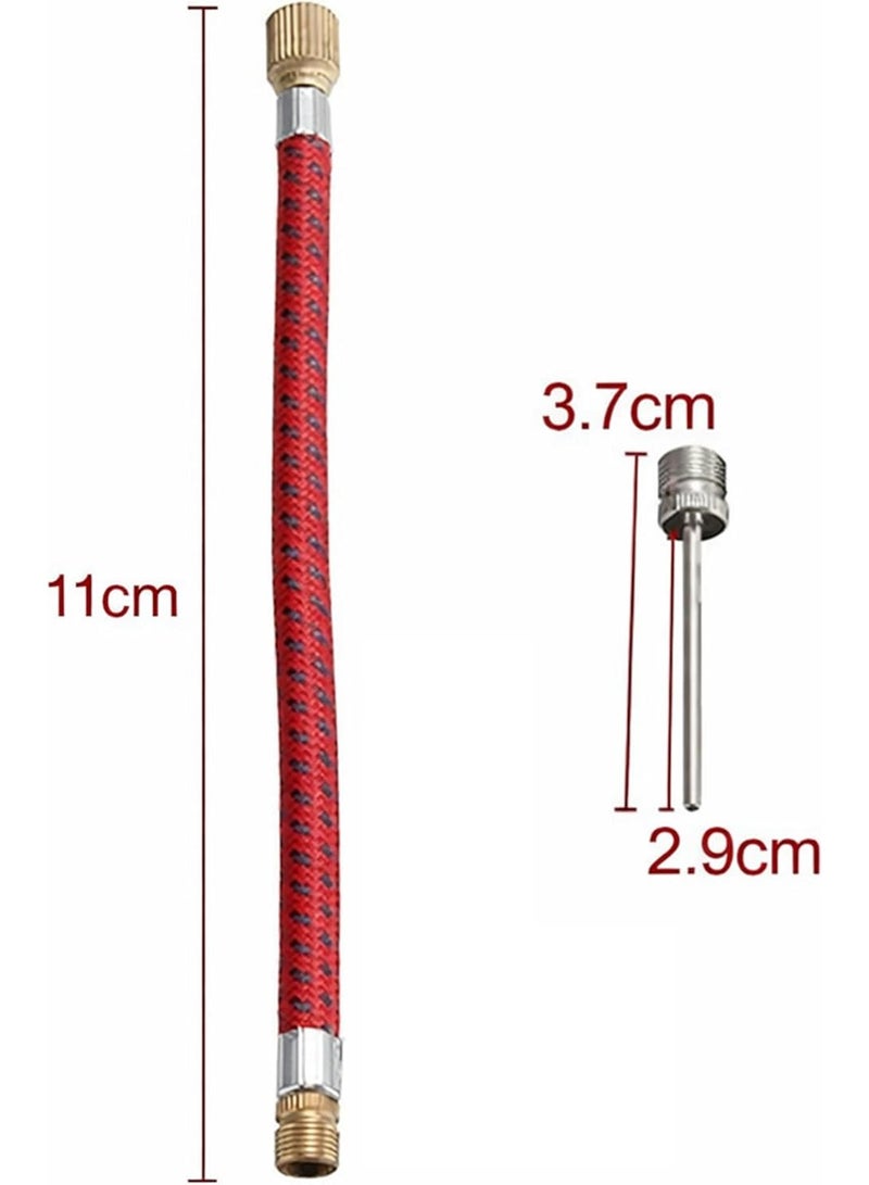 Poaker Inflatable Fittings Kit for Balls & Inflatables – Multi-Needle Valve Set with Flexible Hose Adapter for Football, Basketball, Cycle & Air Pump Use - Image 3