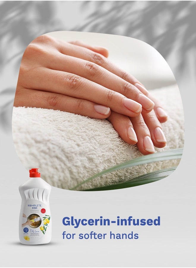 Komplete Dish - Ultra Dishwashing Gel with Glycerin - Zesty Lemon 500ml  - Image 5