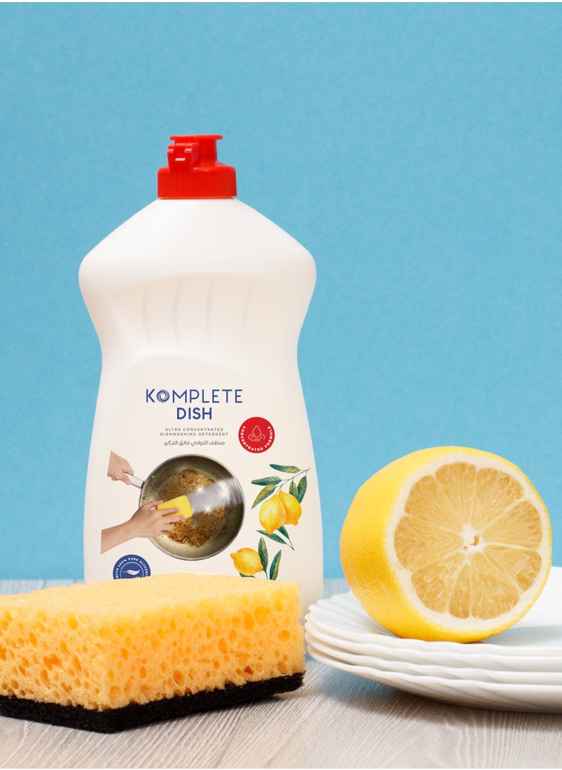 Dish - Ultra Dishwashing Gel with Glycerin - Zesty Lemon 500ml