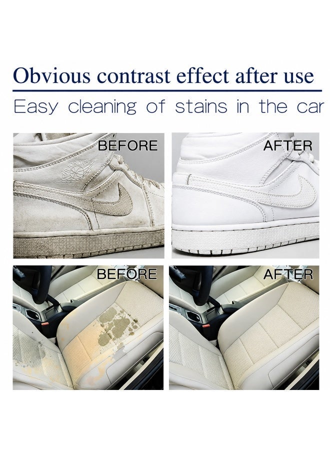 Combo 4pcs Multi Purpose Foam Cleaner Spray with Brush for Car Interior Upholstery Carpet Fabric Vinyl Dashboard Door Panels Leather Seat Cleaner Stain Remover Home Office Sofa Rug Shoe Cleaning Foam Aerosol Fresh Scent 650ml - Image 4