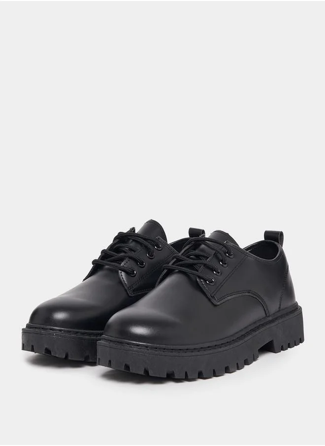 Styli Minimalist Oxford Lace Up Formal Shoes