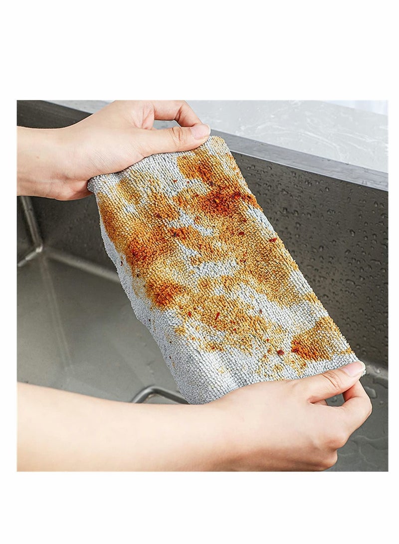 Y&D Reusable Cleaning Wipe, Disposable Picnic Rags in Bagged Terry Towels, Washable, Oil Absorption Microfiber Edgeless  - Image 3