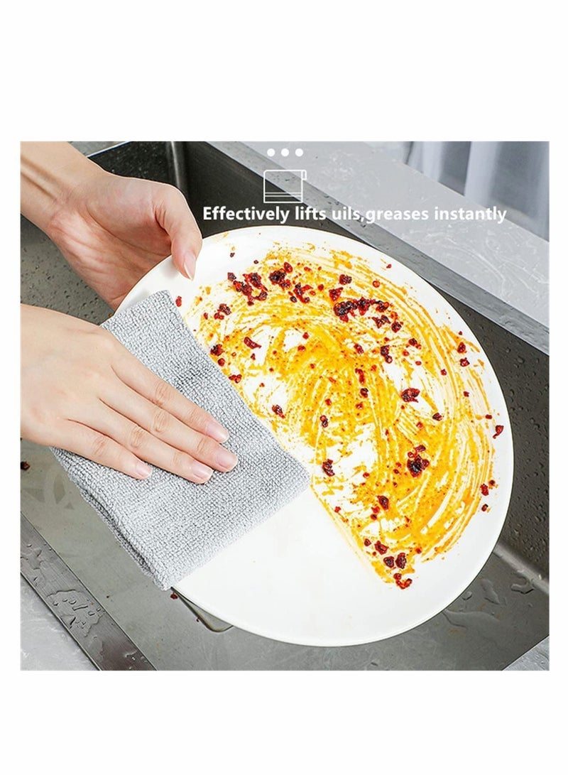 Y&D Reusable Cleaning Wipe, Disposable Picnic Rags in Bagged Terry Towels, Washable, Oil Absorption Microfiber Edgeless  - Image 2