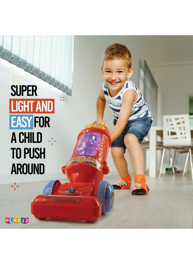 Play22 Kids Vacuum Cleaner Toy For Toddler With Lights & Sounds Effects & Ball Popping Action Pretend Play Toy Vacuum Cleaner For Toddler Best Gift For Boys And Girls No Suction! Original - Image 4