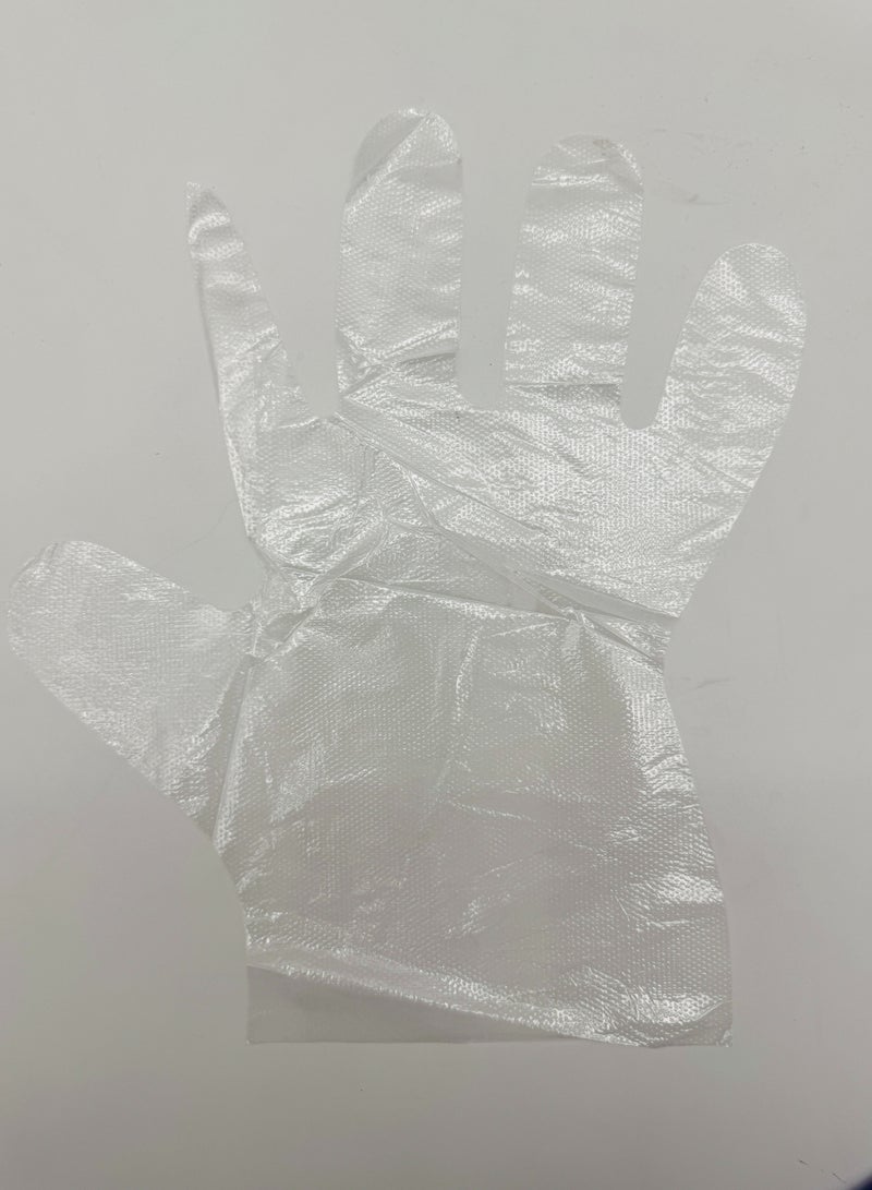 Disposable Gloves XL – 50 Pcs | Clear PE Plastic Gloves for Food Handling, Cooking, Kitchen, Catering, Cleaning, BBQ, Hair Coloring & More – Powder Free, Non-Latex, Ambidextrous (Pack of 4) - Image 2