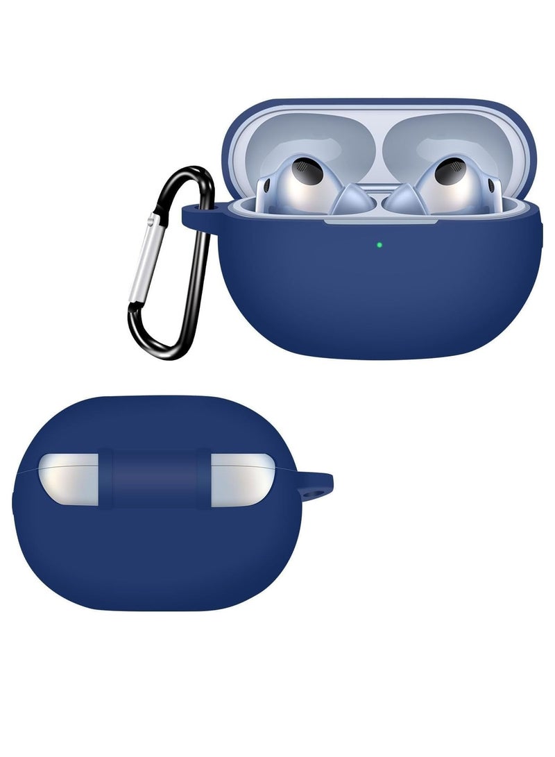 shomira Silicone Case Compatible with Huawei Freebuds Pro 4 with Carabiner, Slim Shockproof Headphone Case, Soft TPU Earphones Protective Case Cover Supports Wireless Charging, - Image 1