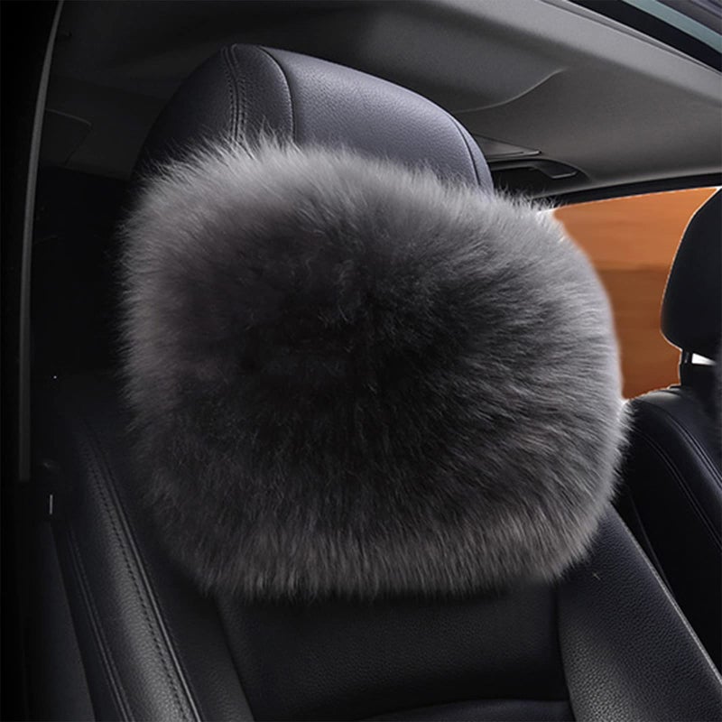 SPANICE Car Headrest Pillow Interior Head Neck Cushion Auto Protector Neck Rest Pillows Car Decor Accessories (Gray) - Image 1