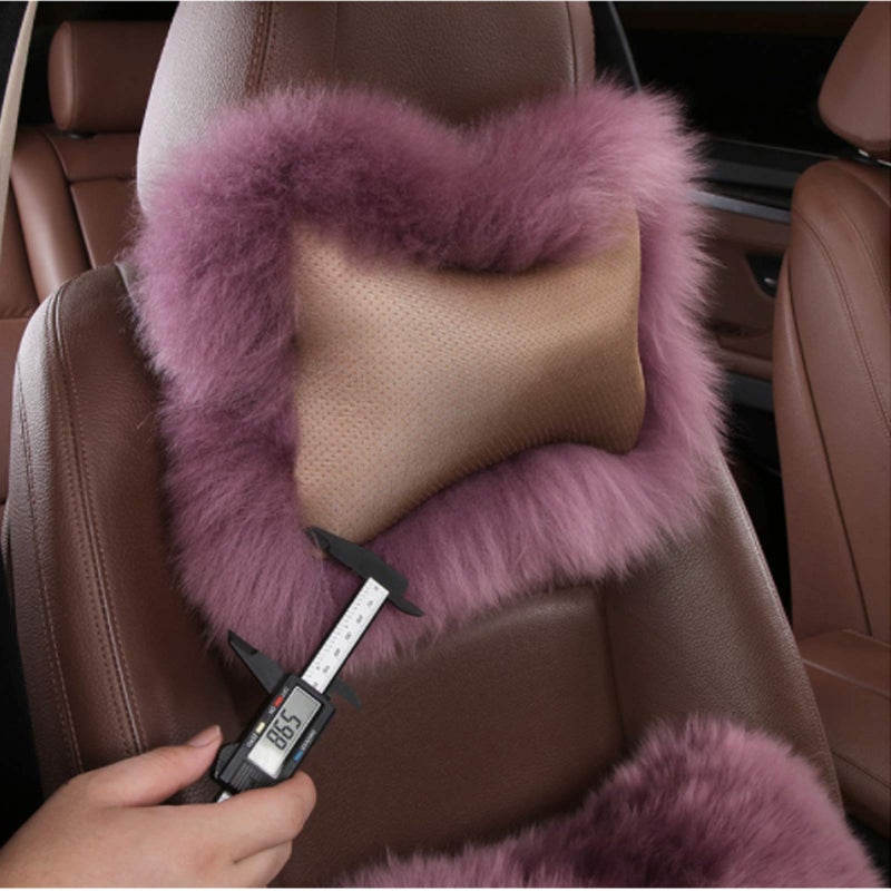 SPANICE Car Headrest Pillow Interior Head Neck Cushion Auto Protector Neck Rest Pillows Car Decor Accessories (Gray) - Image 4