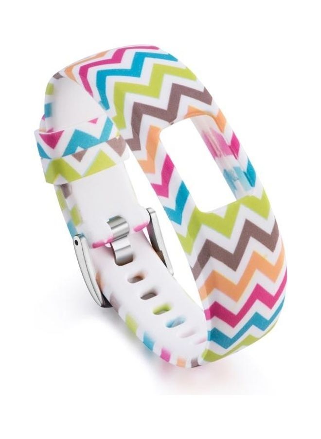 نيبمينينت سوار سيليكون مدمج لامع وملون، مناسب لساعة جارمين فيفوفيت 4 متعدد الألوان - Image 1