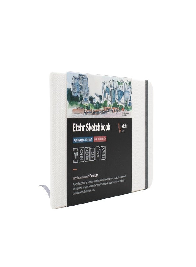 ETCHR Panorama Etchr Sketchbook: Hot Press, White - Image 2
