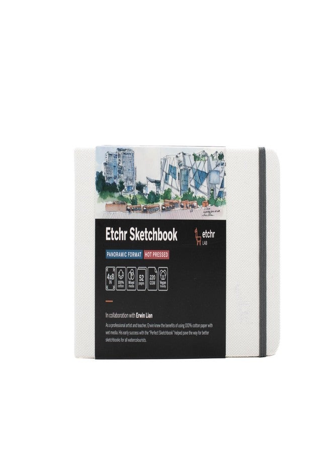 ETCHR Panorama Etchr Sketchbook: Hot Press, White - Image 1